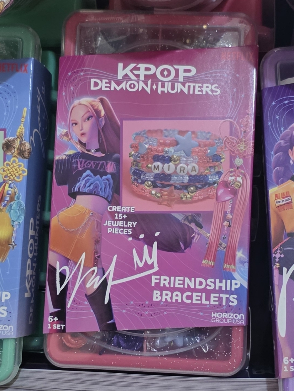 K-POP Mira Demon Hunters Friendship Bracelets - Purple & Pink
